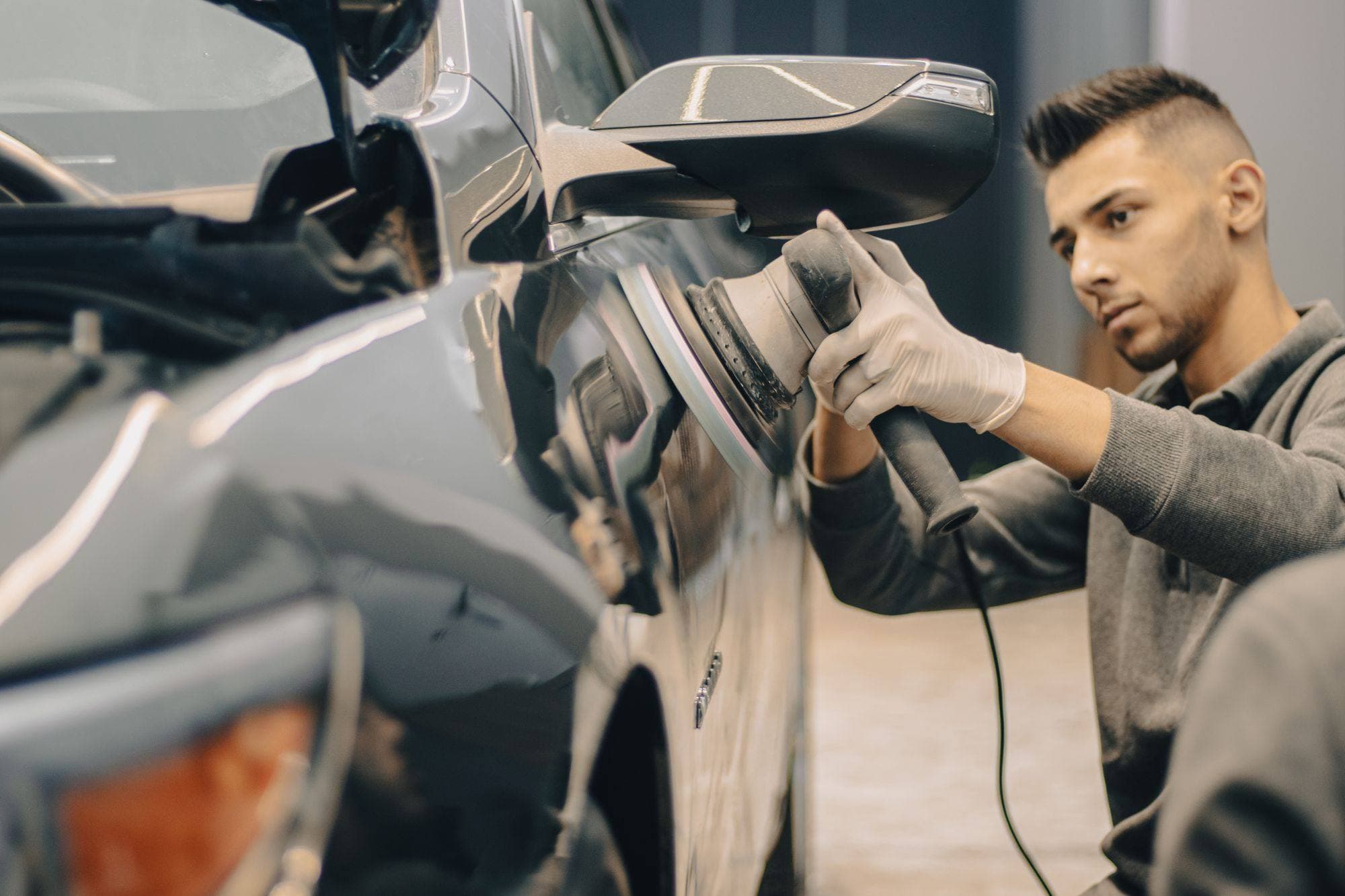 Auto Detailing on the job