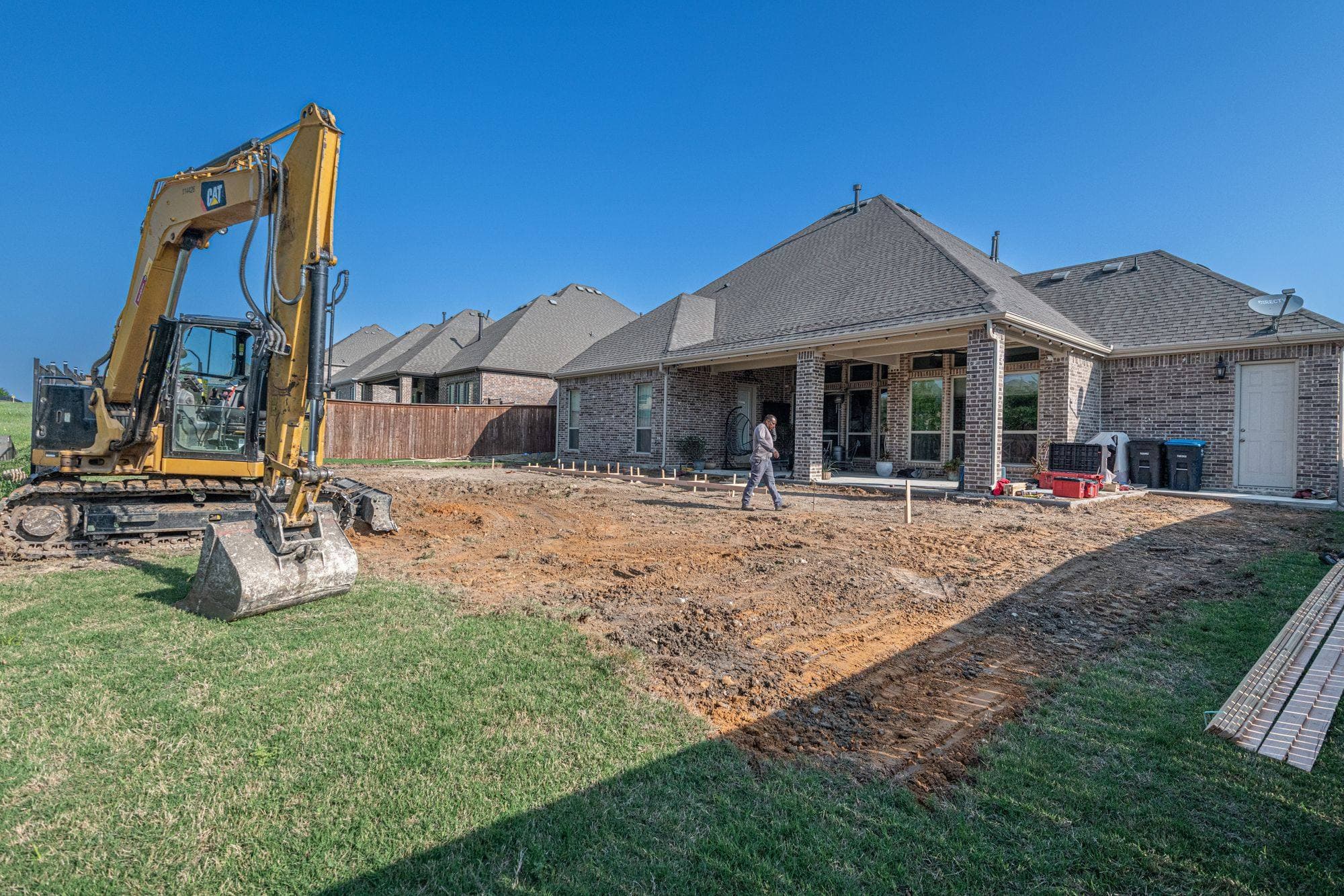 Excavation on the job