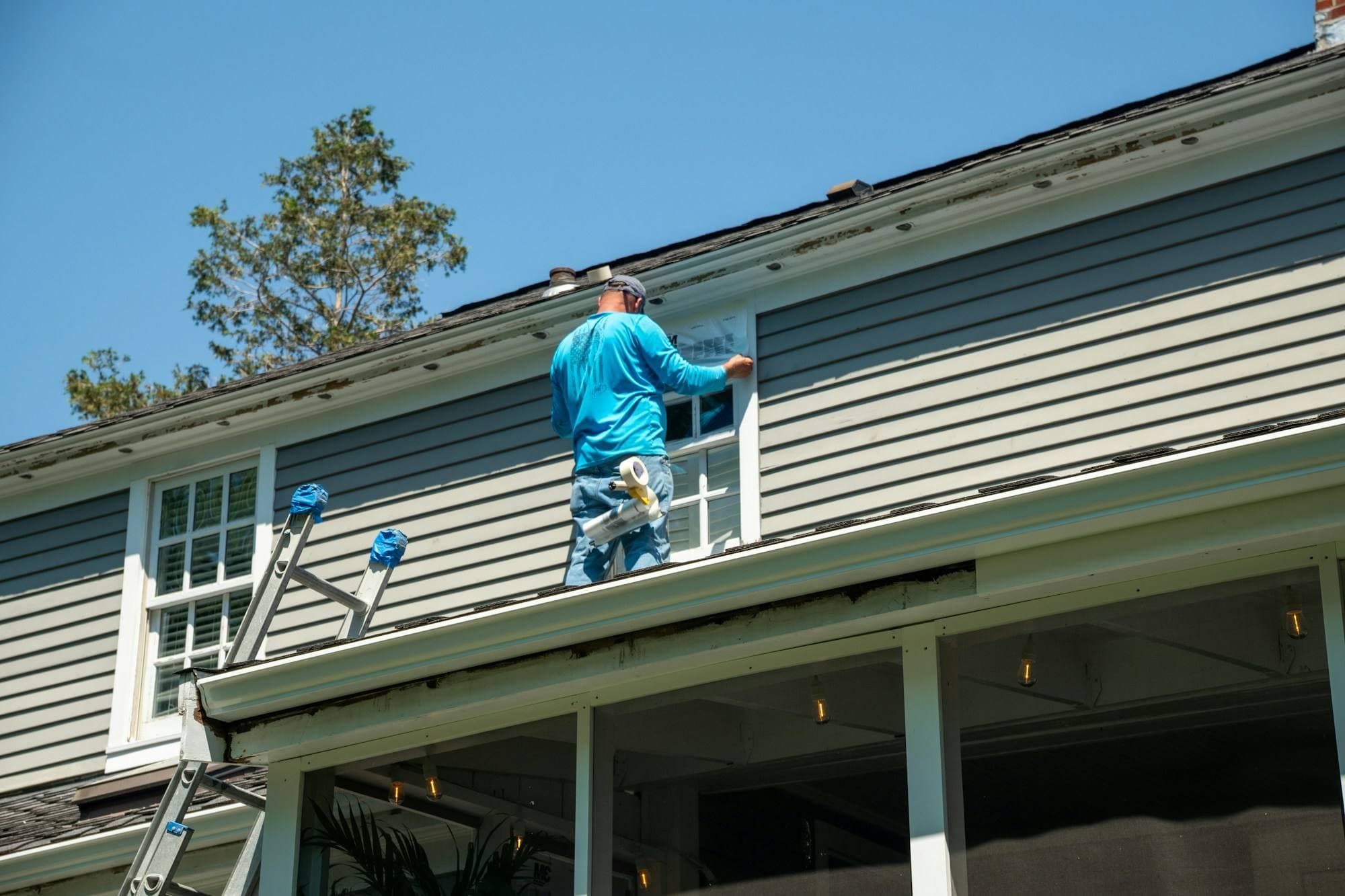 Gutters on the job