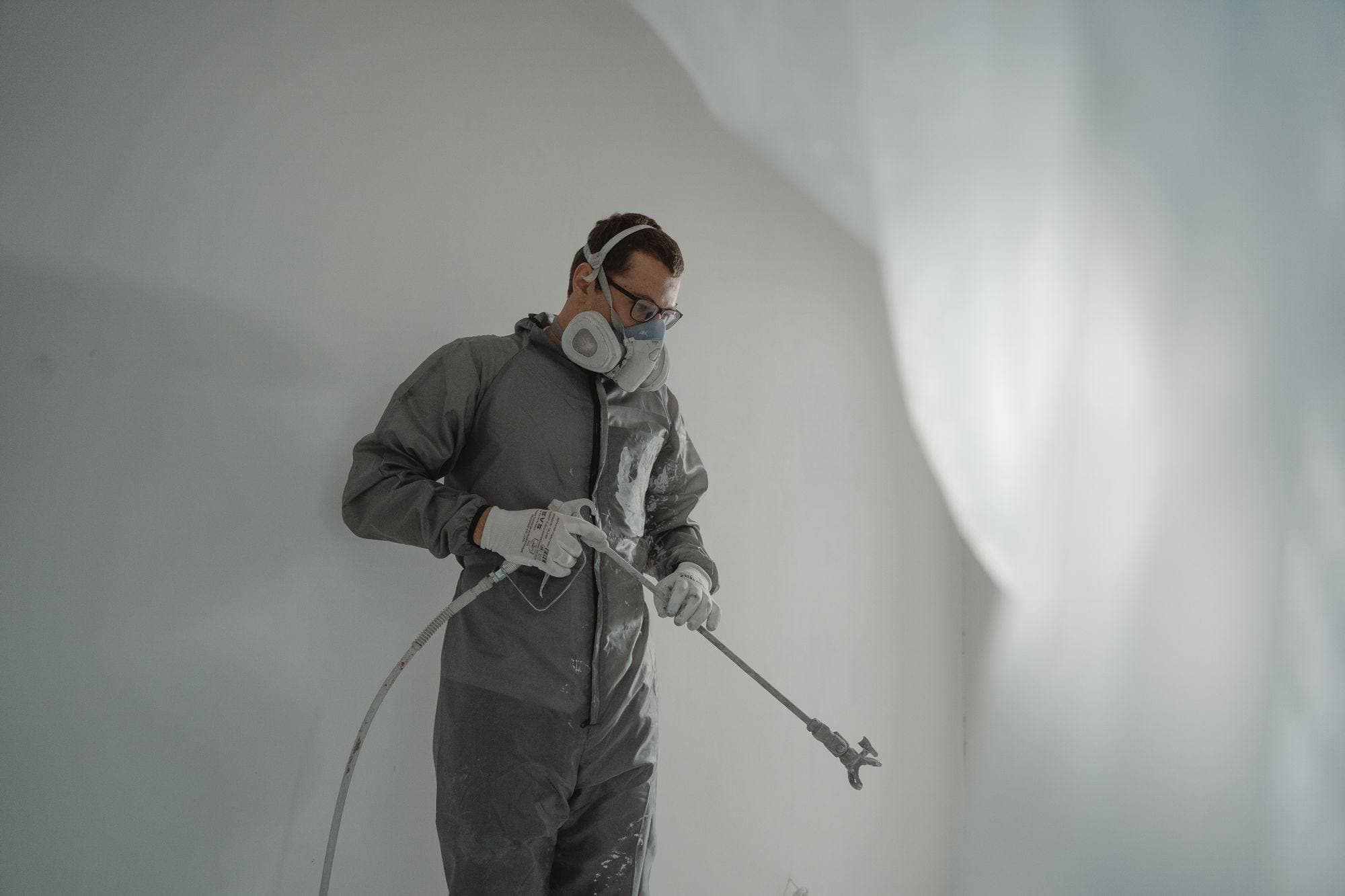 Painting on the job